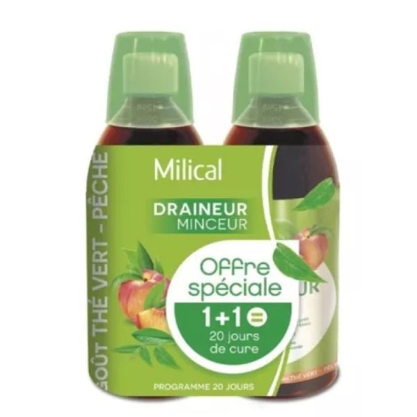 Ultra Draineur Minceur Thé Vert-Pêche 2 x 500 ml