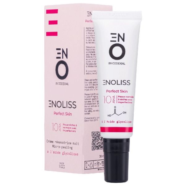 Enoliss Perfect Skin 10 AHA Crème Rénovatrice Nuit Micro-Peeling 30 ml