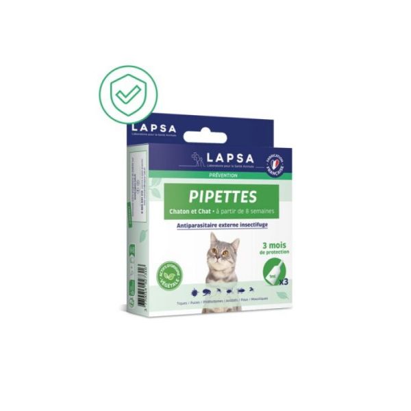 Pipettes Chaton et Chat - 3x1ml