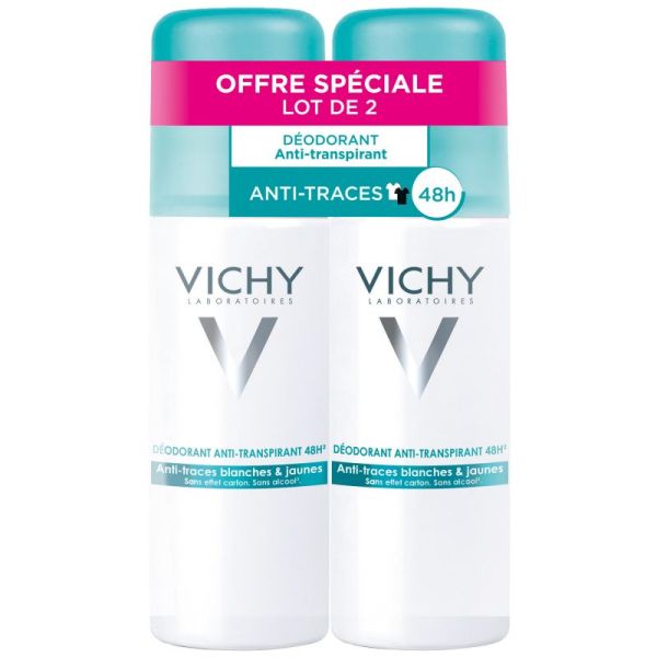 Déo 48h anti-traces 2x125ml