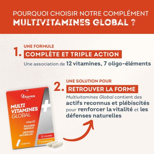 Multi vitamines global - 45 gélules