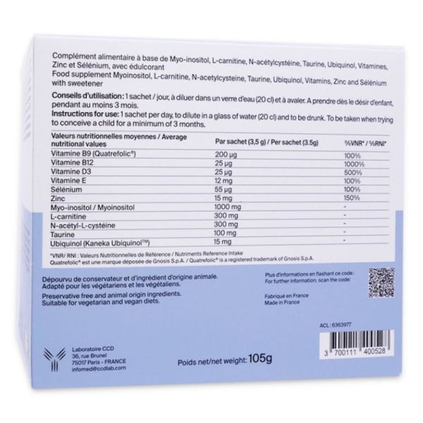 Procréa.M+ Fertilité masculine - 30 sachets