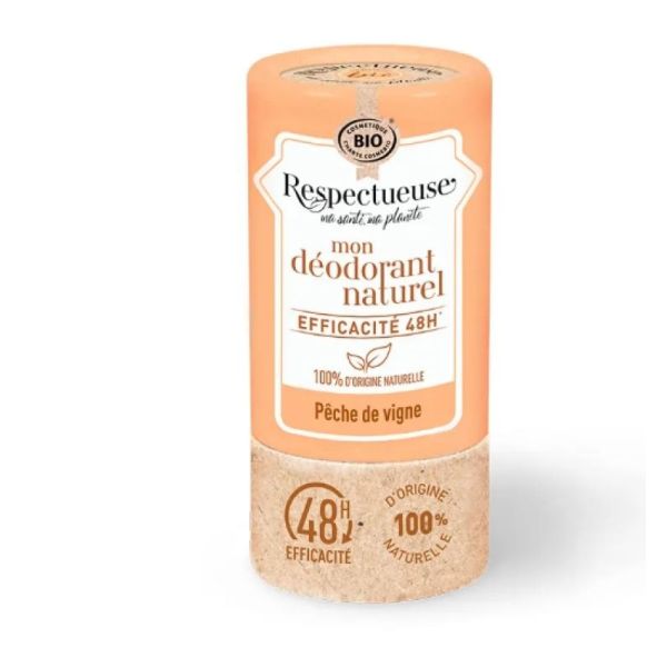 Déodorant Stick Naturel 48H Pêche De Vigne 50g