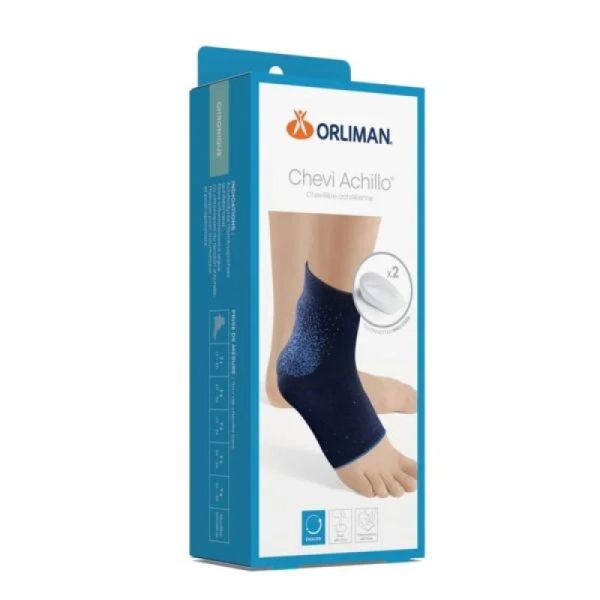 Achillo chevillère de maintien taille 3 bleu marbré