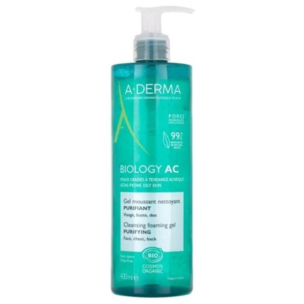 Biology AC Gel Moussant Nettoyant Purifiant Bio 400 ml