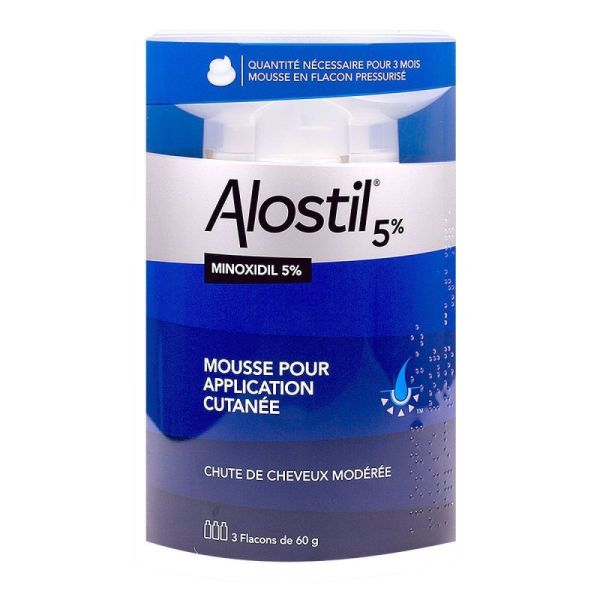 Alostil 5% mousse application cutanée 3x60ml