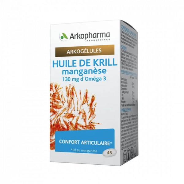 Arkogélules - Huile de Krill et Manganèse - 45 capsules
