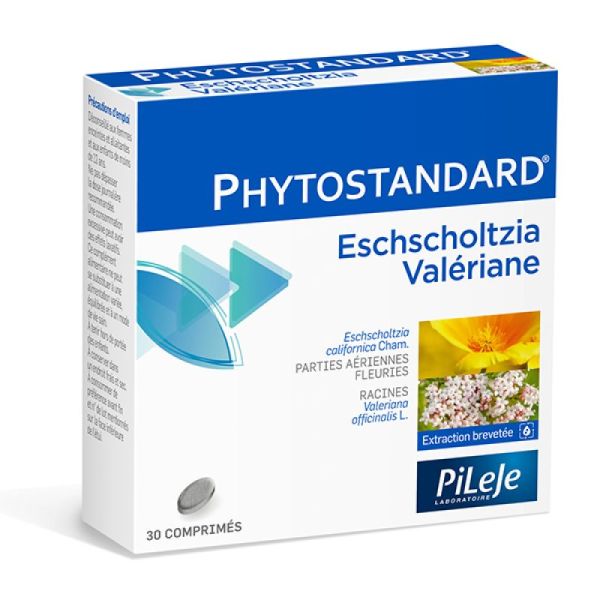 Phytostandard eschscholtzia & valériane 30 comprimés