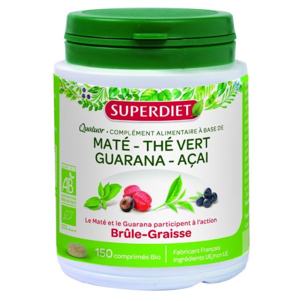 Quatuor brûle graisse BIO - 150 comprimés