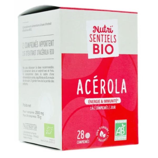 Nutri'sentiels - Acerola Bio - 20 comprimés