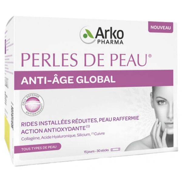 Perles de Peau Anti-Âge Global 30 Sticks