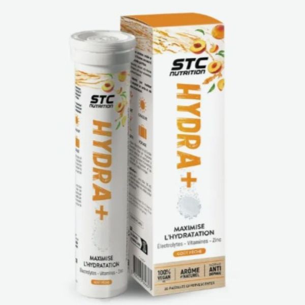 Stc Nutrition Hydra+ Goût Pêche 20 pastilles effervescentes