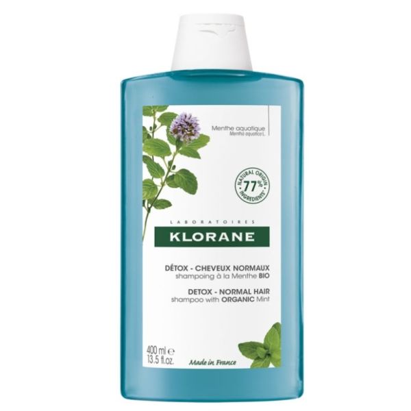 Détox Cheveux Normaux Shampoing à la Menthe Bio 400 ml