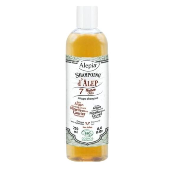 Shampoing d'Alep à l'Aloe Vera 7 Huiles Bio 250ml