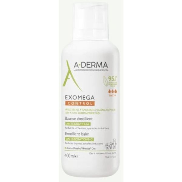 Exomega - Baume émollient anti-grattage - 400ml