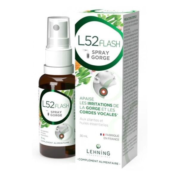 Spray pour la gorge L52 Flash 30 ml
