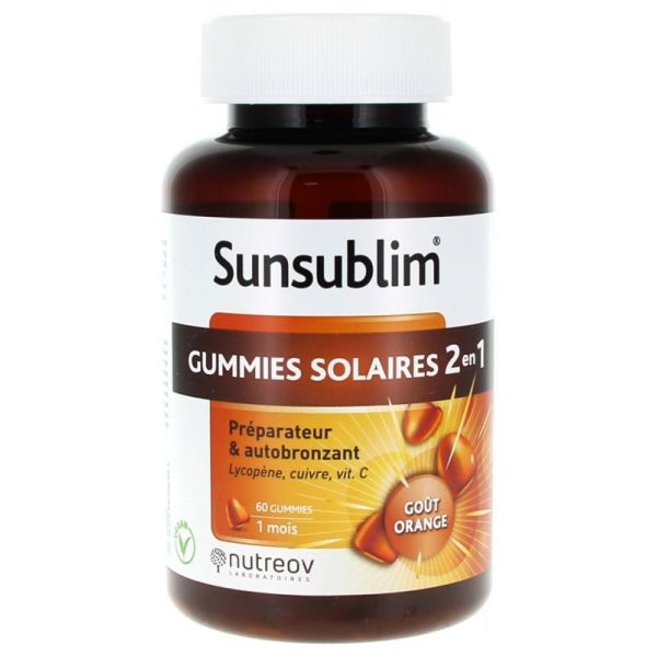 Sunsublim Gummies Solaires 2en1 60 Gummies