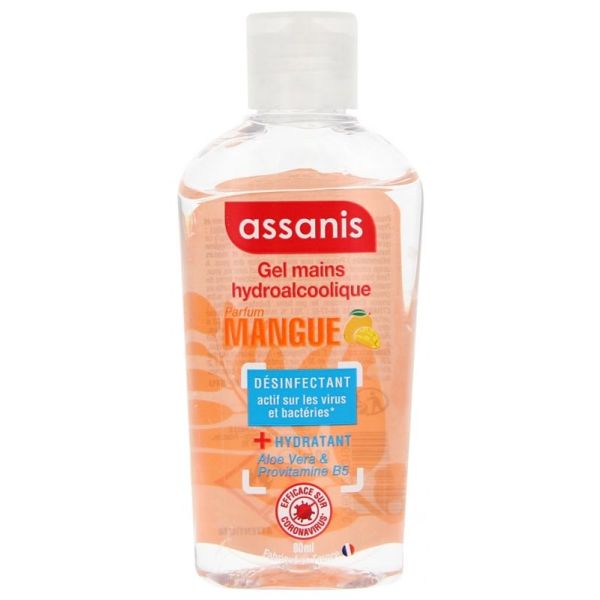 Gel Mains Hydroalcoolique 80 ml Senteur : Mangue
