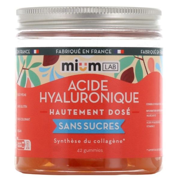 Acide Hyaluronique sans sucres Gummies x42