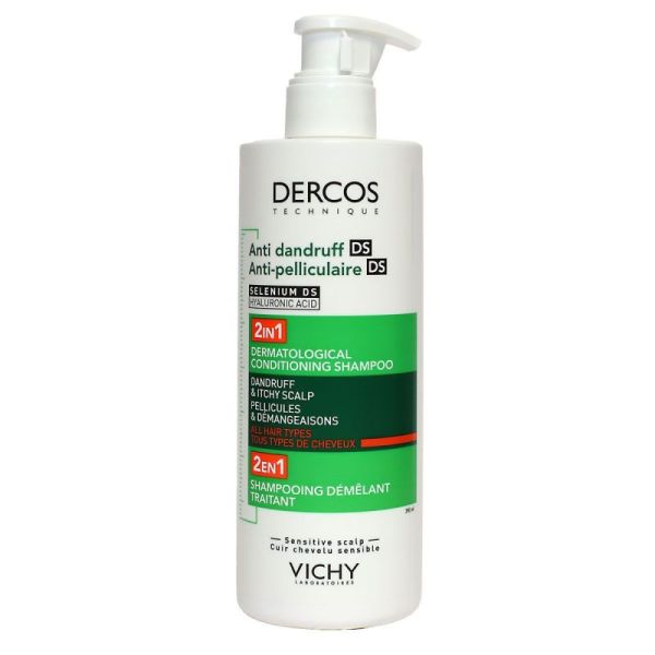 Dercos Shampooing anti-pelliculaire 2en1 390ml