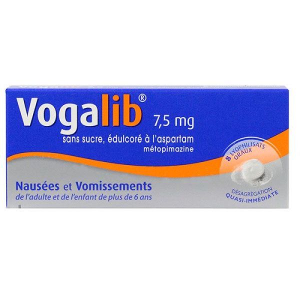 Vogalib 7,5mg 8 lyophilisats oraux + 6 ans