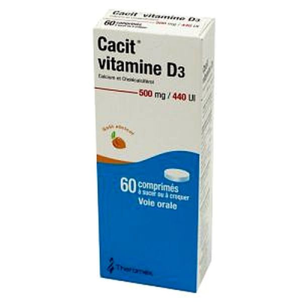 Cacit Vit D3 500/440 60 Cps A Sucer T/60