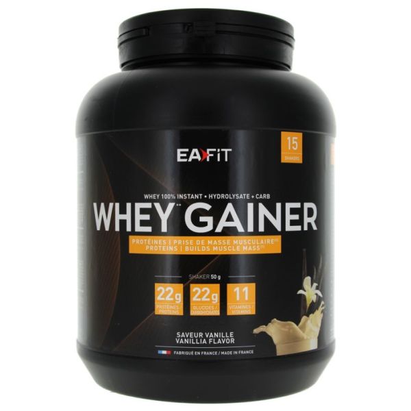 Construction Musculaire Whey Gainer Vanille 750 g