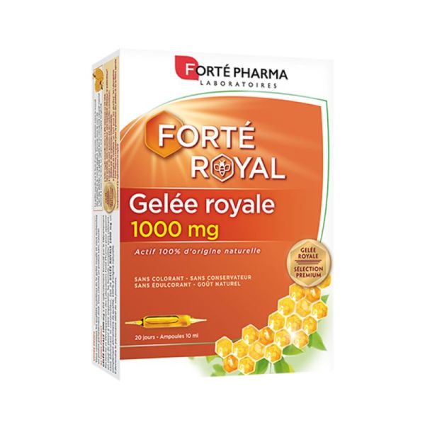 Gelée royale 1000mg 20 ampoules