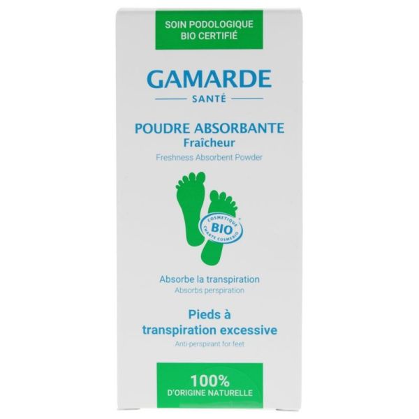 Poudre Absorbante Pieds à Transpiration Excessive Bio 35 g