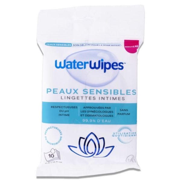 Lingettes intimes Sensitive - x10