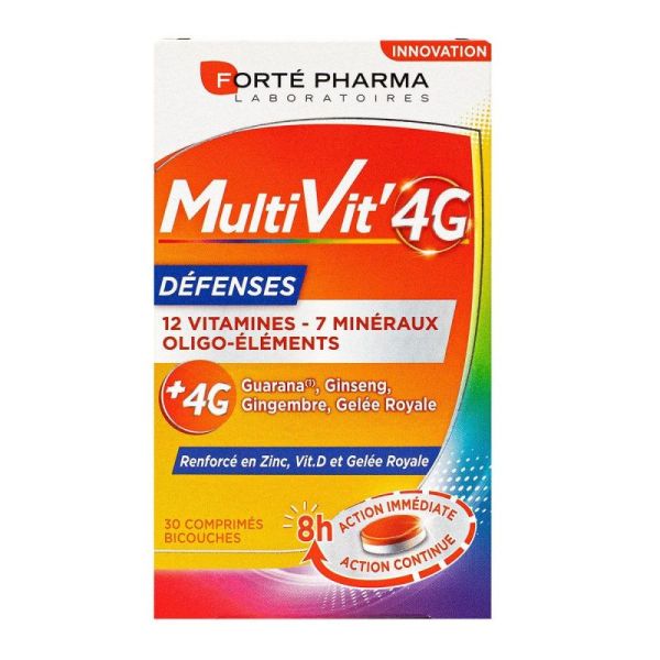 MultiVit' 4G Défenses 30 comprimés