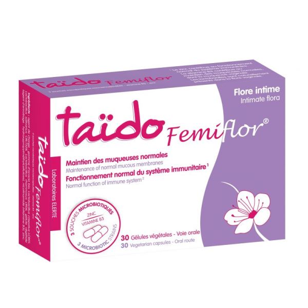 Taido Femiflor - Flore intime - Boîte x30 Gélules Végétales