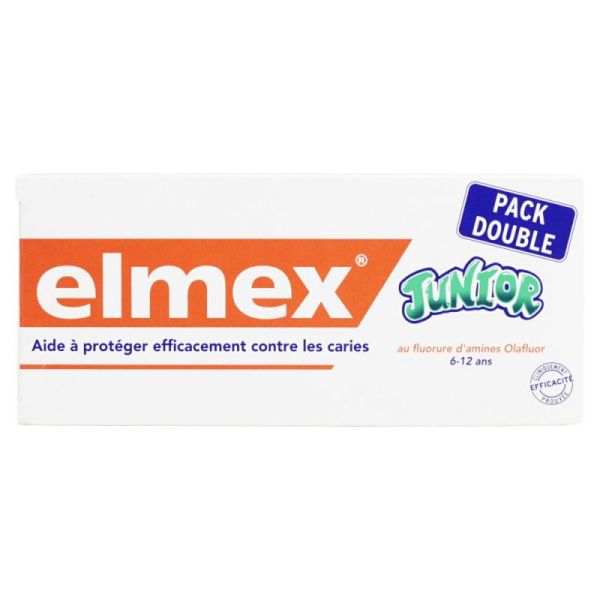 Dentifrice Junior 6-12 ans 2x75ml