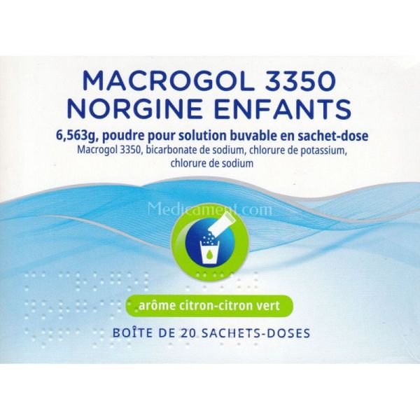 Macrogol 3350 NORGINE Enfants – 20 sachets-doses