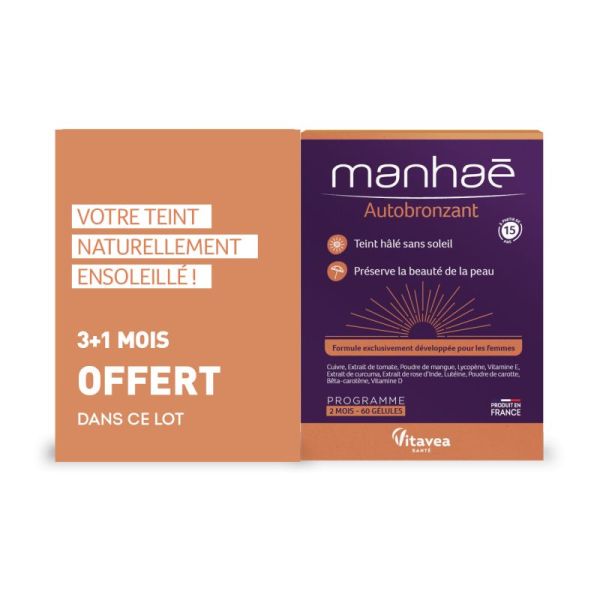 Manhaé Autobronzant 2 x 60 Gélules