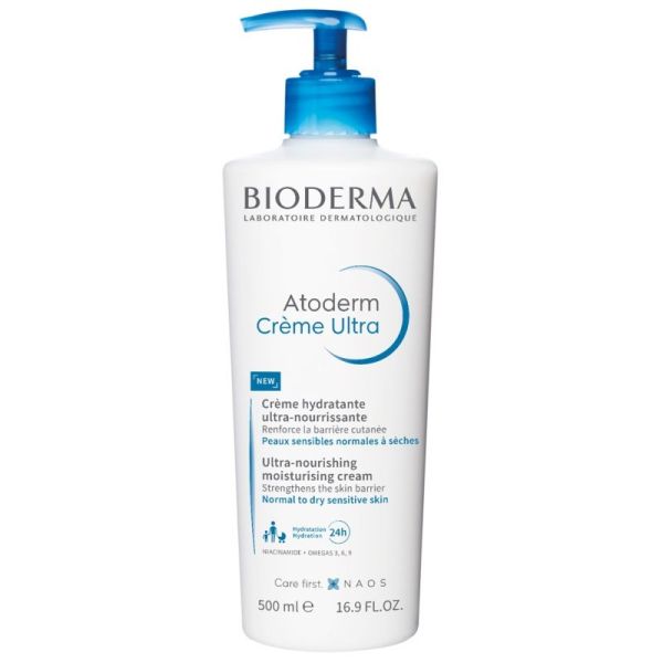 Atoderm Crème Ultra Crème Hydratante Ultra-Nourrissante Parfumée 500ml