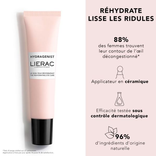 Hydragenist le Soin Yeux Réhydratant tous types de peaux 15ml
