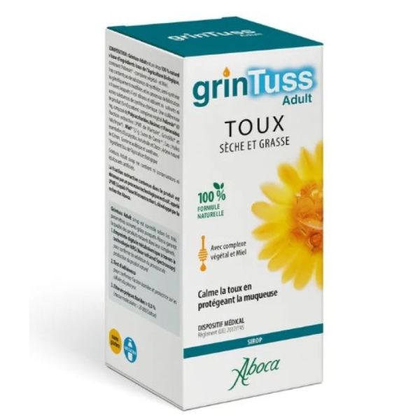 GrinTuss Adult Sirop Toux Sèche et Grasse 128g