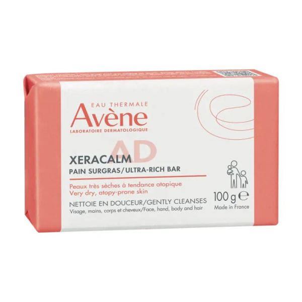 XeraCalm A.D Pain nettoyant surgras duo 2 x 100 g