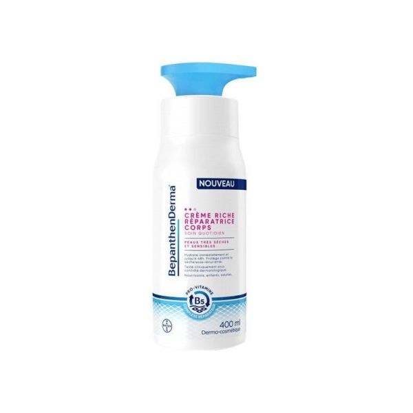 BepanthenDerma - Crème riche réparatrice corps - 400ml