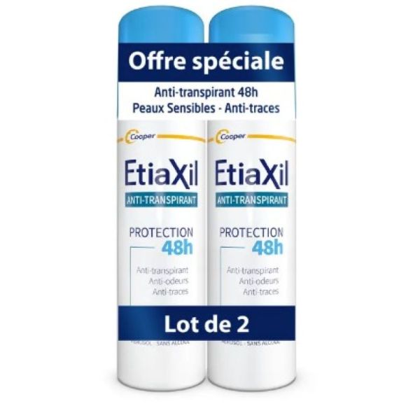 Anti-transpirant Aérosol 72 h lot 2 x 150 ml