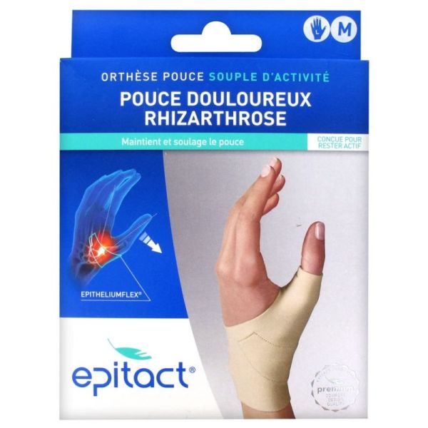 Orthèse Pouce Souple d'Activité Pouce Douloureux Rhizarthrose Main Gauche