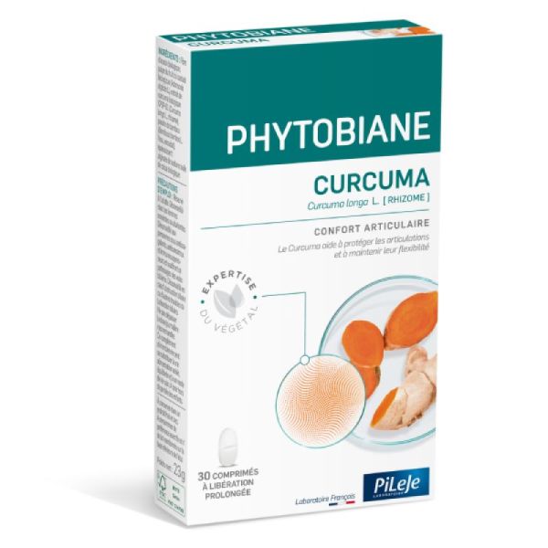 Phytobiane Curcuma confort digestif 30 comprimés