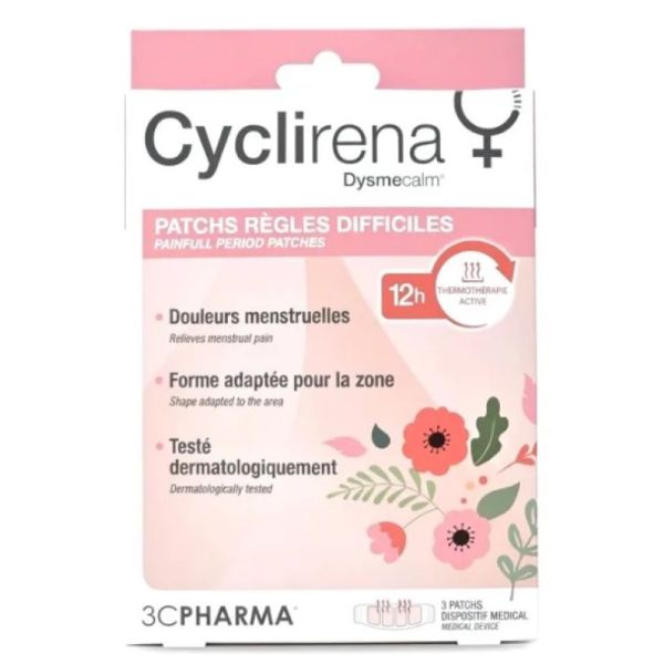 Cyclirena Patchs Règles Difficiles x3 Patchs