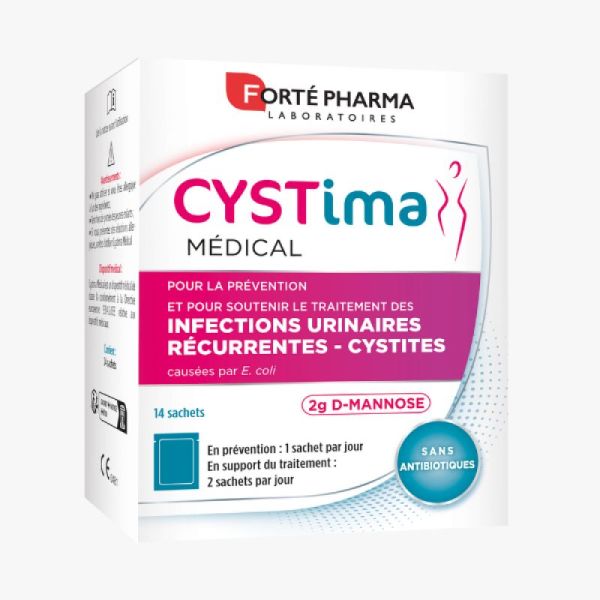 Cystima Médical infections urinaires 14 sachets