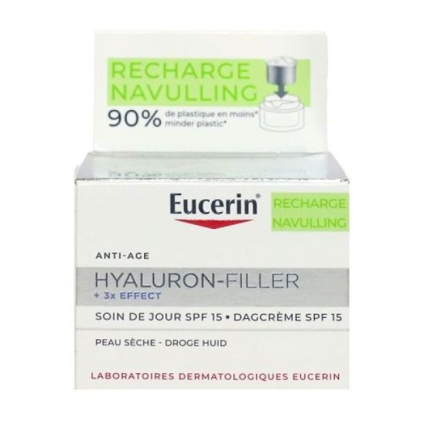 Hyaluron-Filler + 3x Effect Soin de Jour SPF15 Peau Sèche Recharge 50 ml