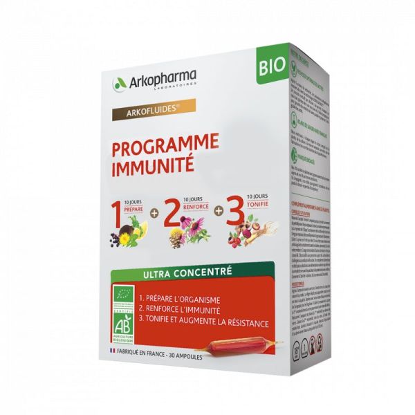 Arkofluides - Programme immunité BIO - 30 ampoules