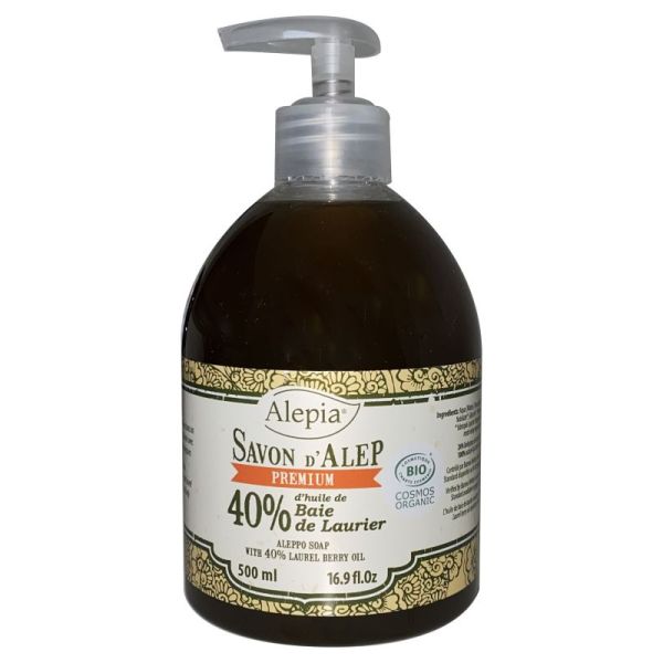 Savon d'Alep liquide BIO Premium 40% 500ml