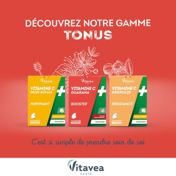 Vitamine C & guarana booster Nutrisanté x 24 comprimés