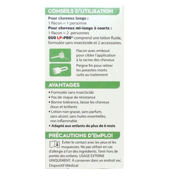 Duo LP-Pro lotion radicale lentes et poux 150ml